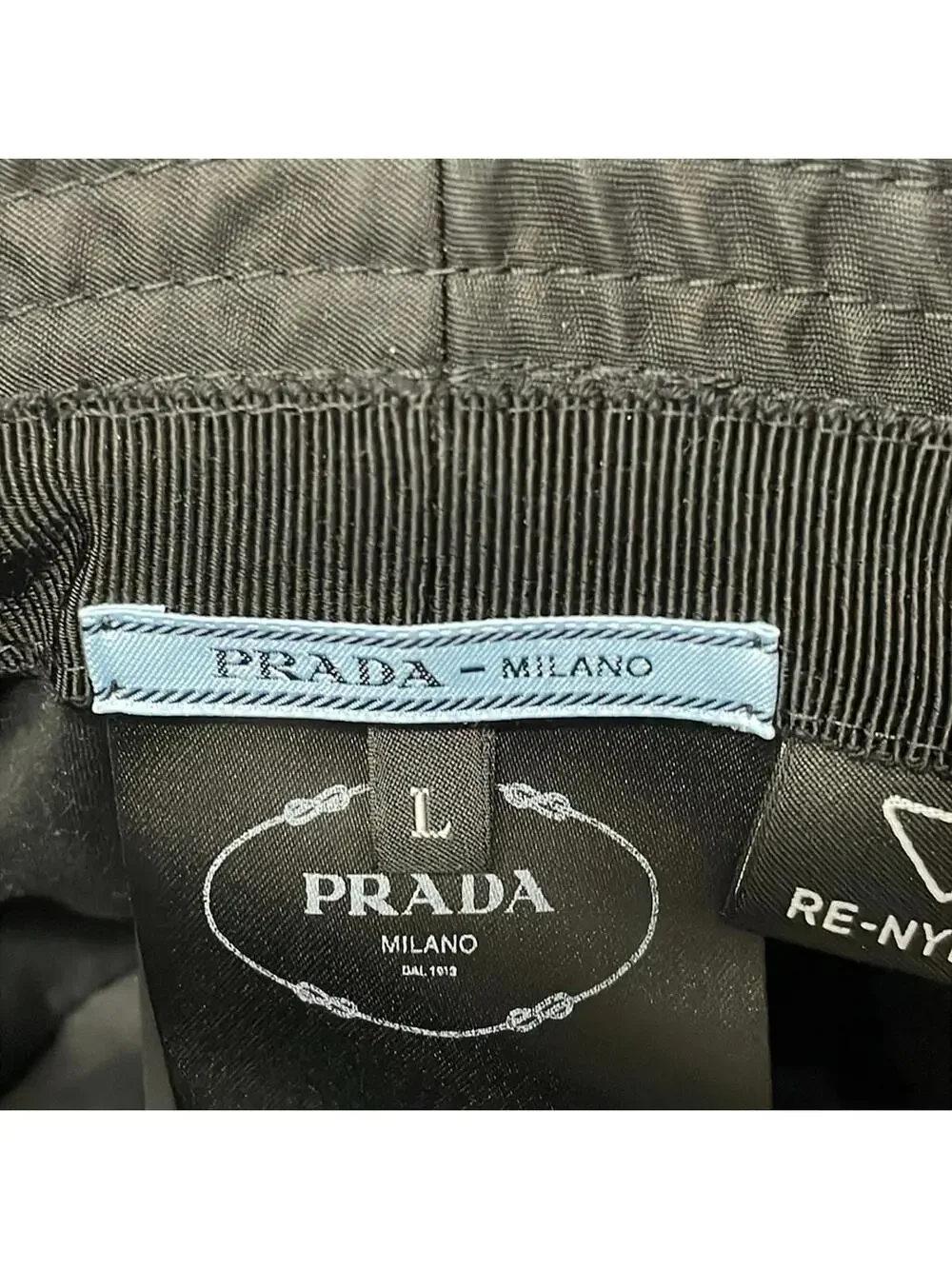 Prada Re-Nylon Bucket Hat Black #279929P58B